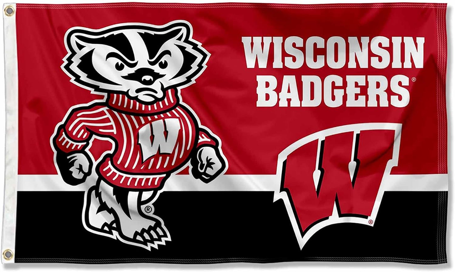 Bandera Wisconsin Badgers 3x5