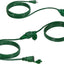 Extensión 25ft 16/3 SJTW verde con 3 tomas CP10225