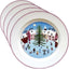 Plato ensalada Navidad 8.25pulg set 4
