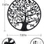 Soporte decorativo para llaves pared 8" negro