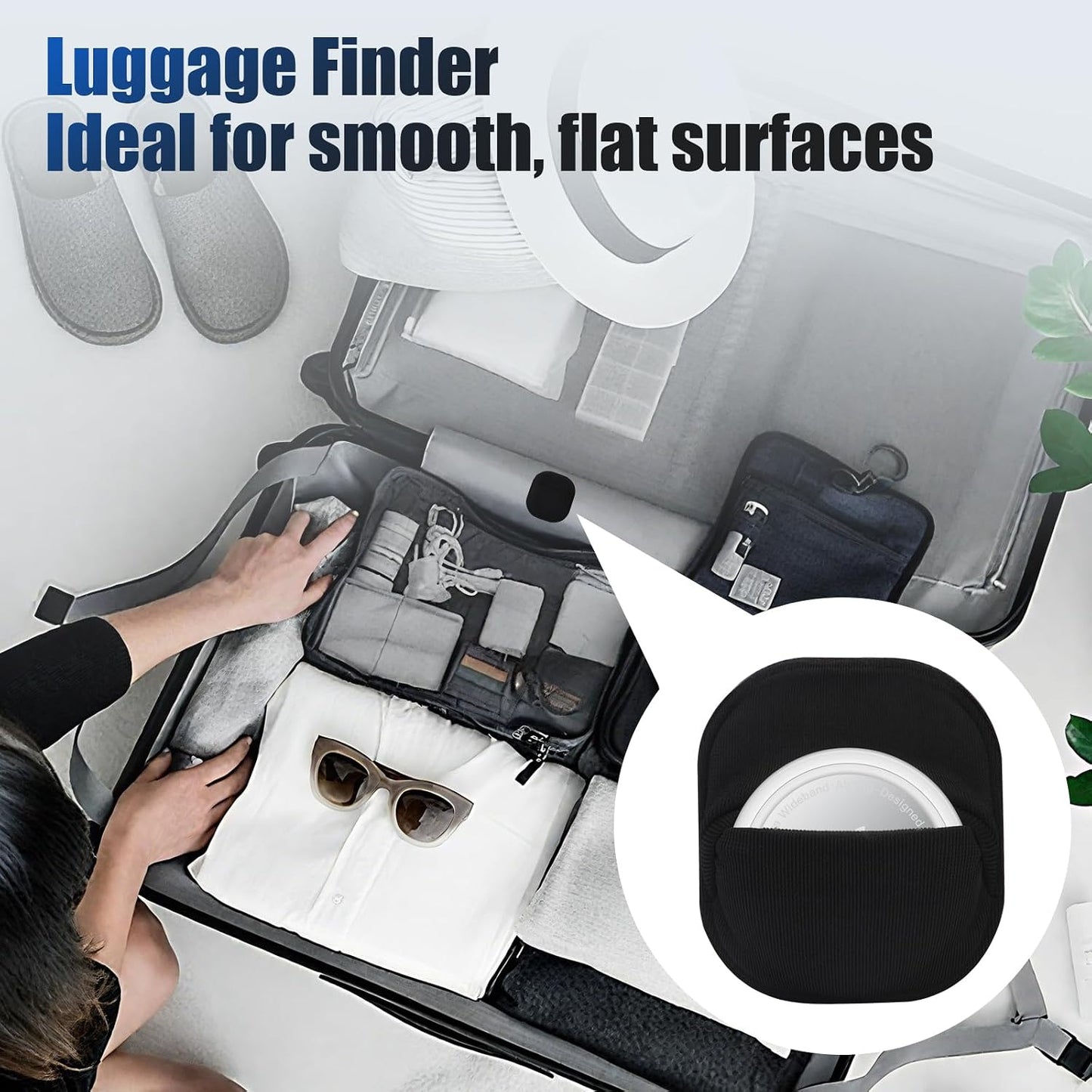 Bolsa adhesiva para AirTag y control remoto 4 pzas