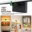 Barra luz LED sobre espejo baño IP44 5CCT ajustable negro