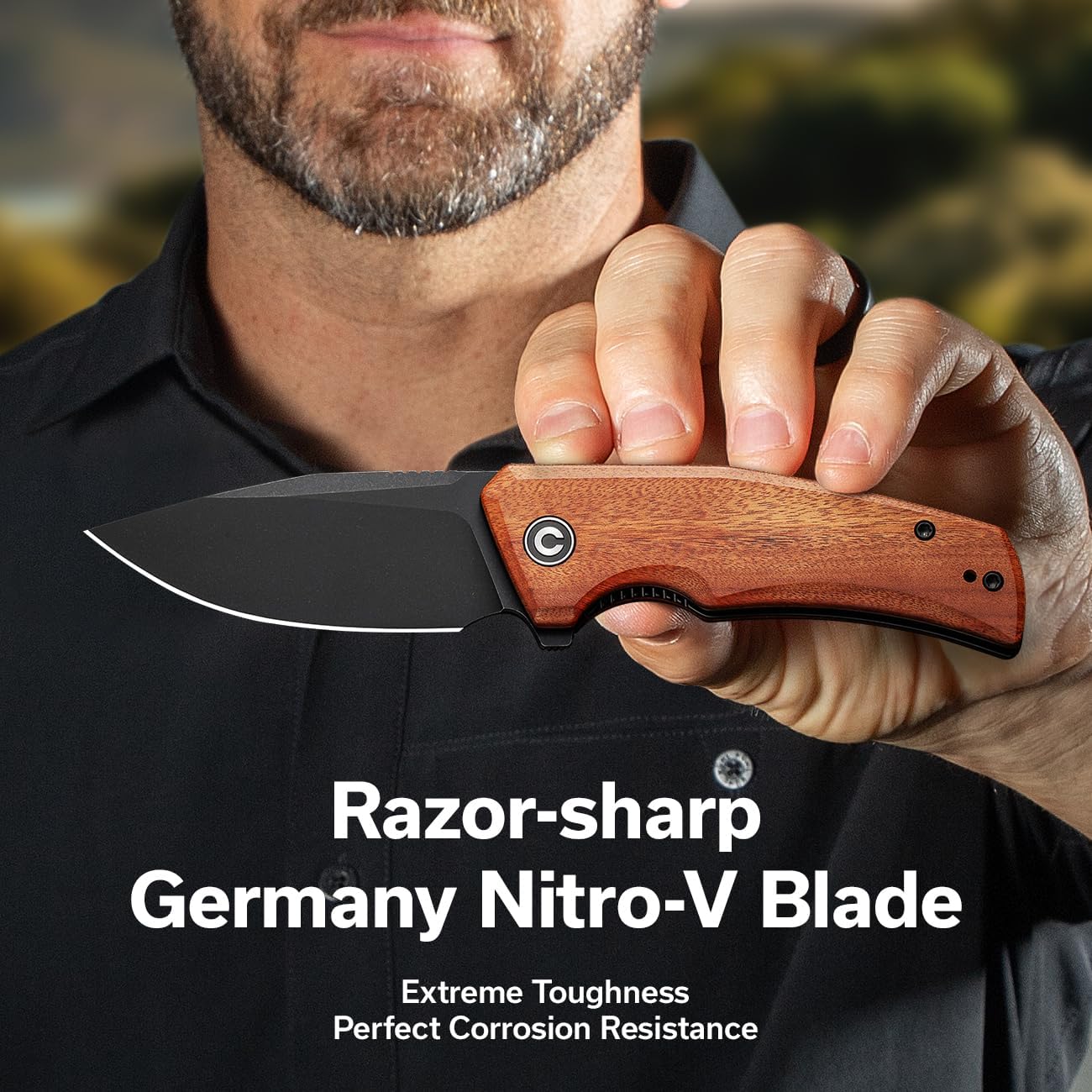 Navaja plegable EDC con abridor 2.98pulg