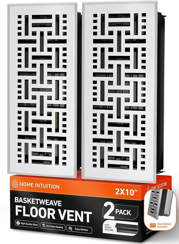 Rejilla ventilación piso trenzado 4x14" con tapa malla