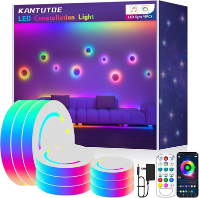 Luces LED RGB para pared con app y control remoto