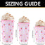 3 fundas reutilizables neopreno para café Starbucks cereza