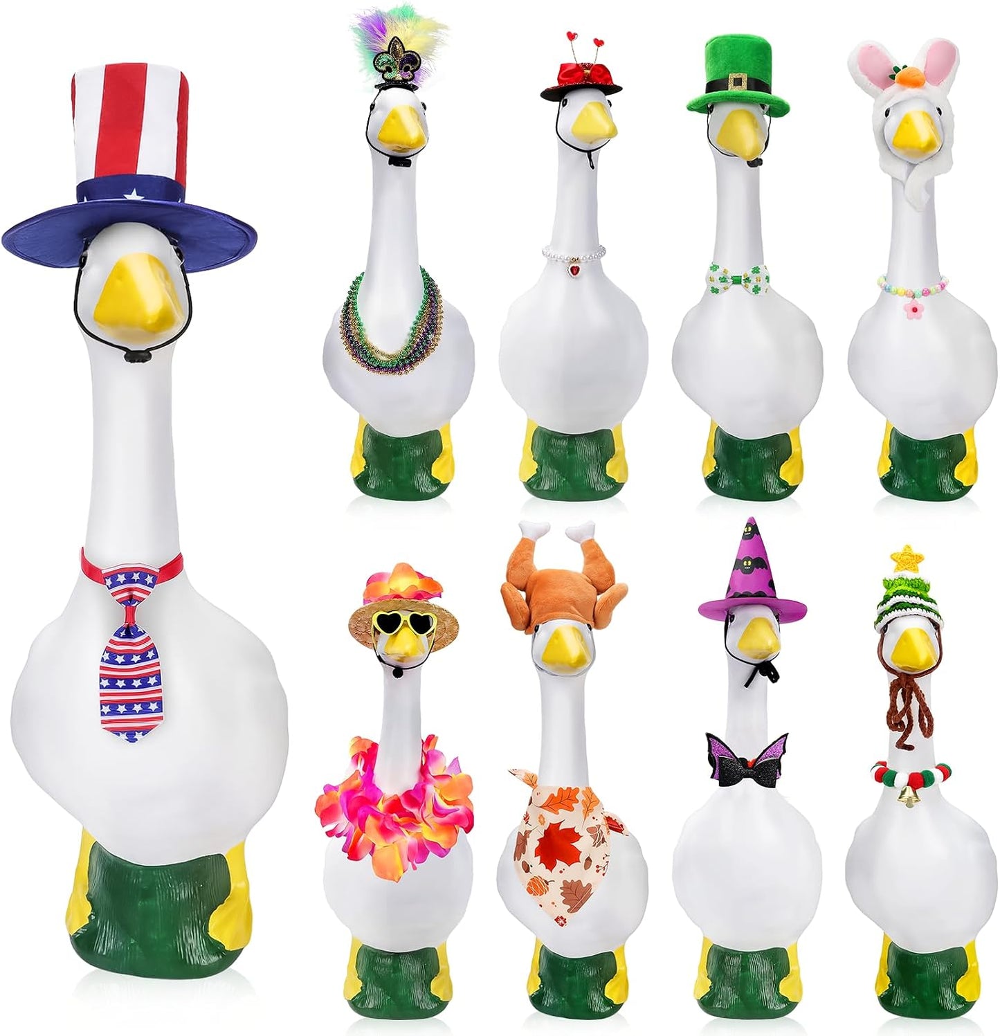 9 Set Disfraz Ganso para Decoración Navidad Halloween