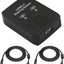 Interruptor USB 2.0 con luz LED para 2 dispositivos