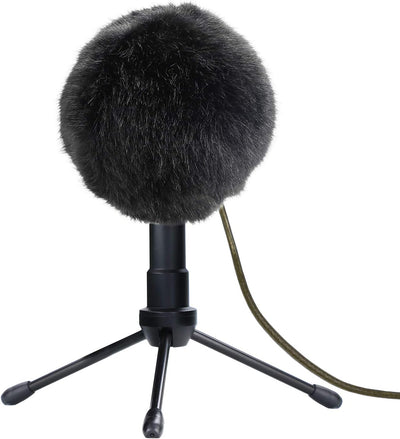 Muff peludo para parabrisas cubierta viento micrófono Deadcat azul