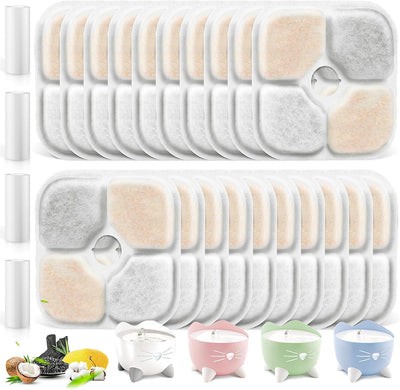 20 Filtros Catit PIXI para gatos triple acción resina y carbón
