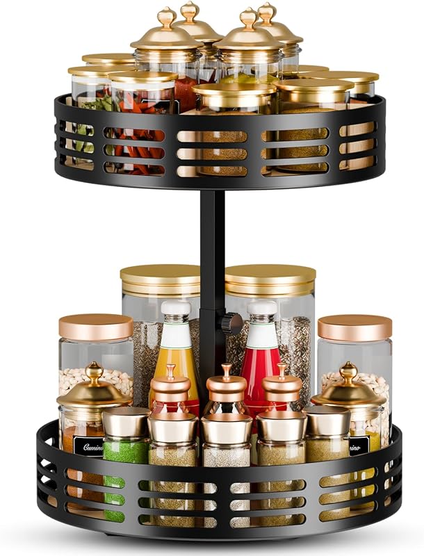 Organiz. Lazy Susan 2 niveles giratorio cocina baño