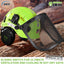 Casco seguridad forestal 3en1 con protector facial