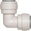 Conector tubo presión copolímero acetal codo 10 pzas blanco
