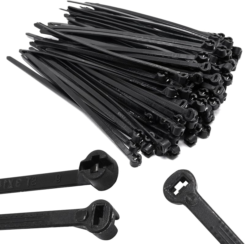 100 Bridas Cremallera 4pulg Bloqueo Acero Inox