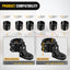 Soporte antena UTV ajustable negro Polaris RZR Can Am