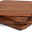 Set 4 Posavasos Acacia con Soporte Hierro Mesa Café