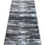 Alfombra área moderna 2x4x11" gris blanco negro