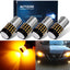 4 Bombillas LED 9-30VBA15S 54-EX Proyector Luces Amarillo