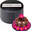 Tablero negro para tartas 12x12pulg set 12 resistente a grasa