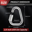 Conector rápido acero inox M8 5/16 pulg set 2