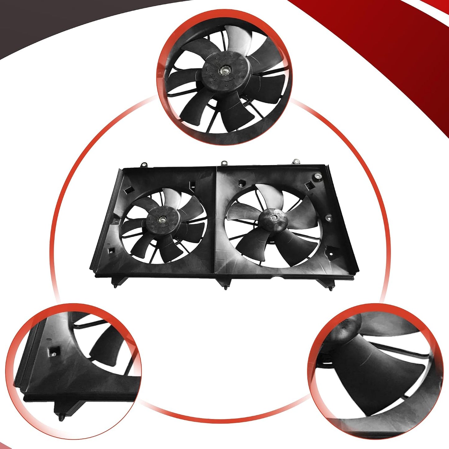 Ventilador refrigeración radiador comp Honda Accord 2.4L