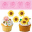 Moldes silicona fondant girasol decoración tartas y cupcakes