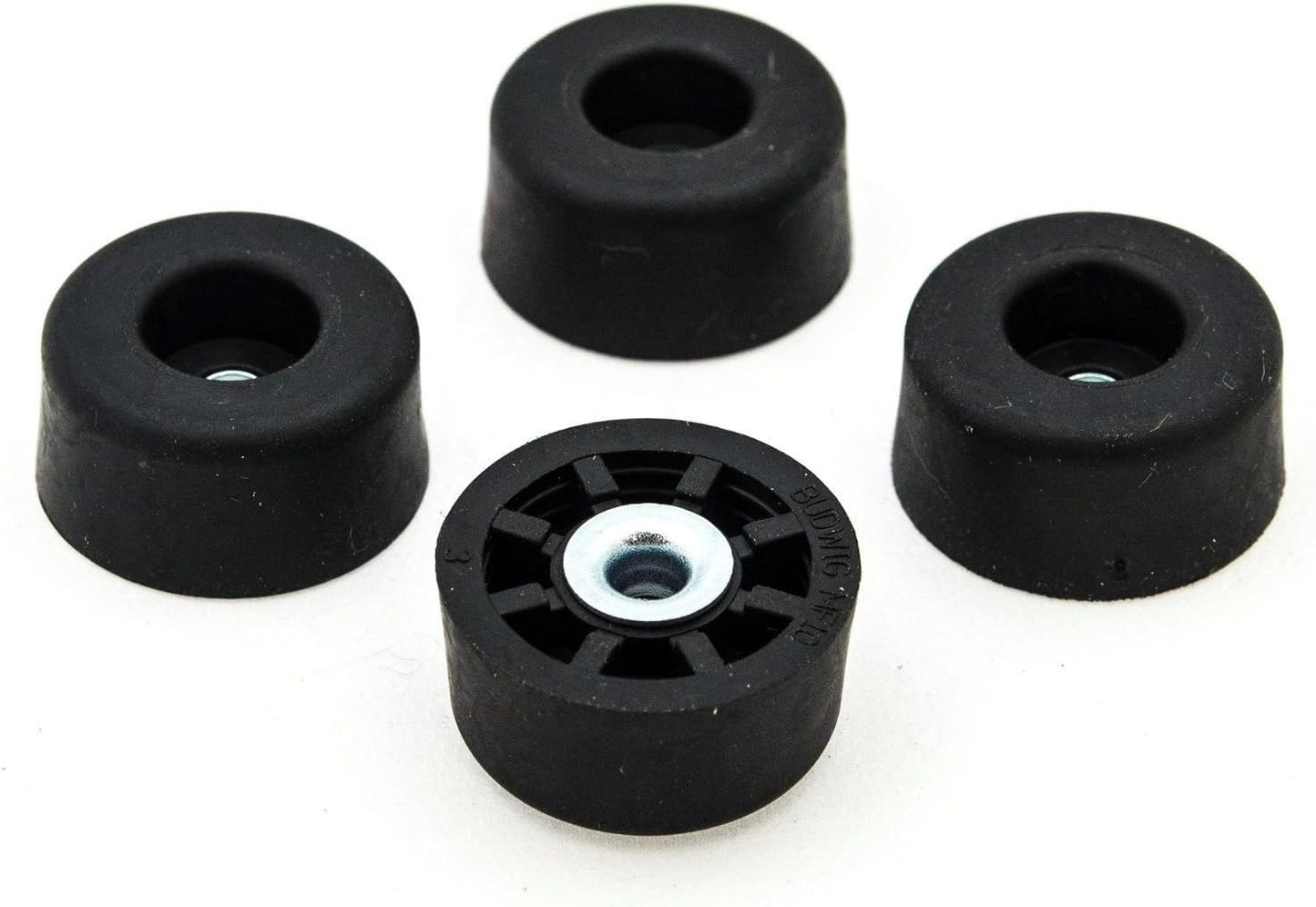 4 Topes de goma redondos altos 0.625x1.250 pulg para muebles