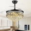 Ventilador techo Fandelier 42pulg con luz LED regulable 6