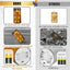 Velas LED con tira luces estrellas 3D pack 2 blanco