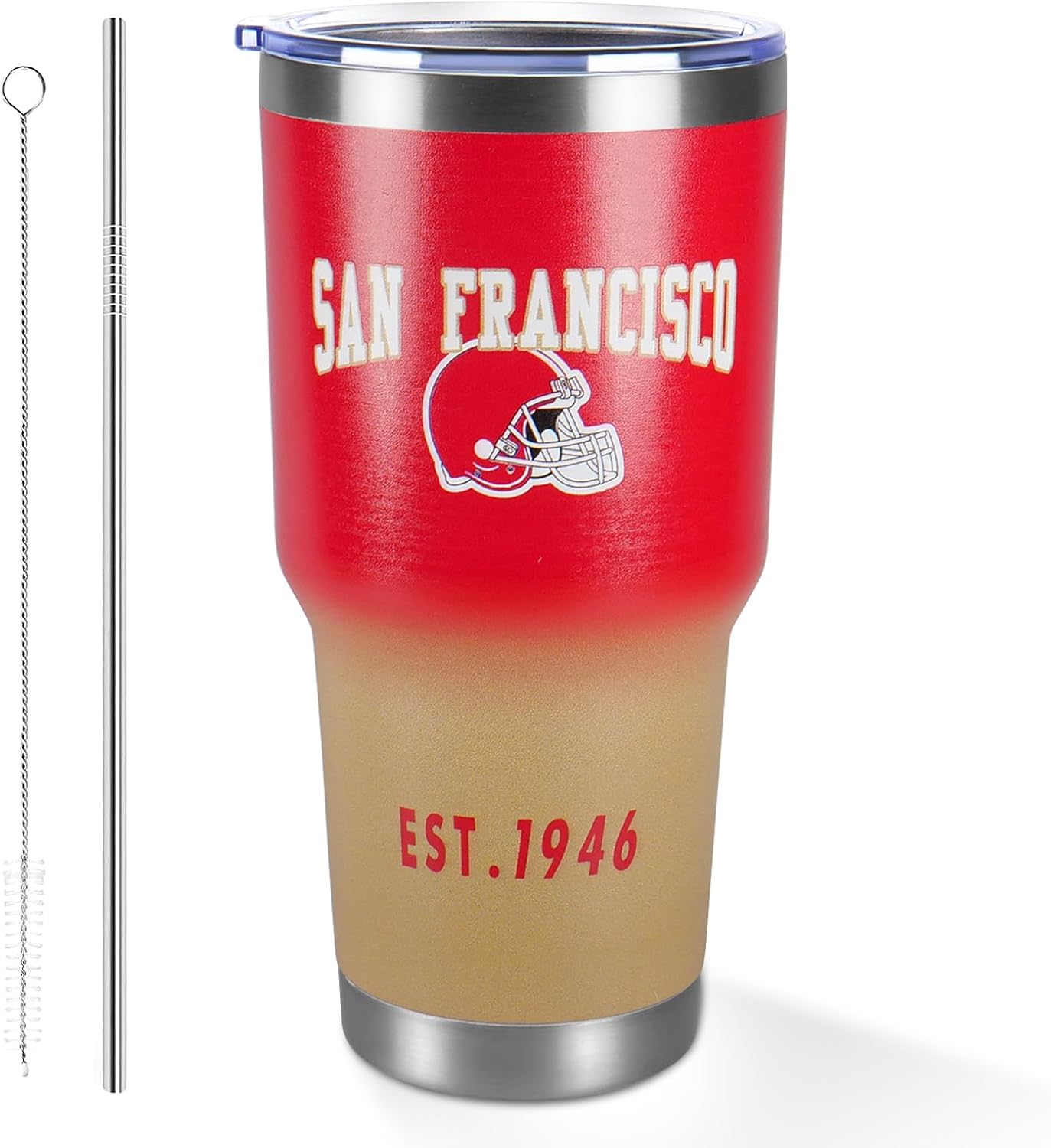 Taza café aislada para coche 30oz con tapa popote