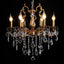Candelabro cristal 6 luces para comedor sala cocina