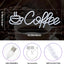 Letrero neón USB para cafetería oficina y habitación