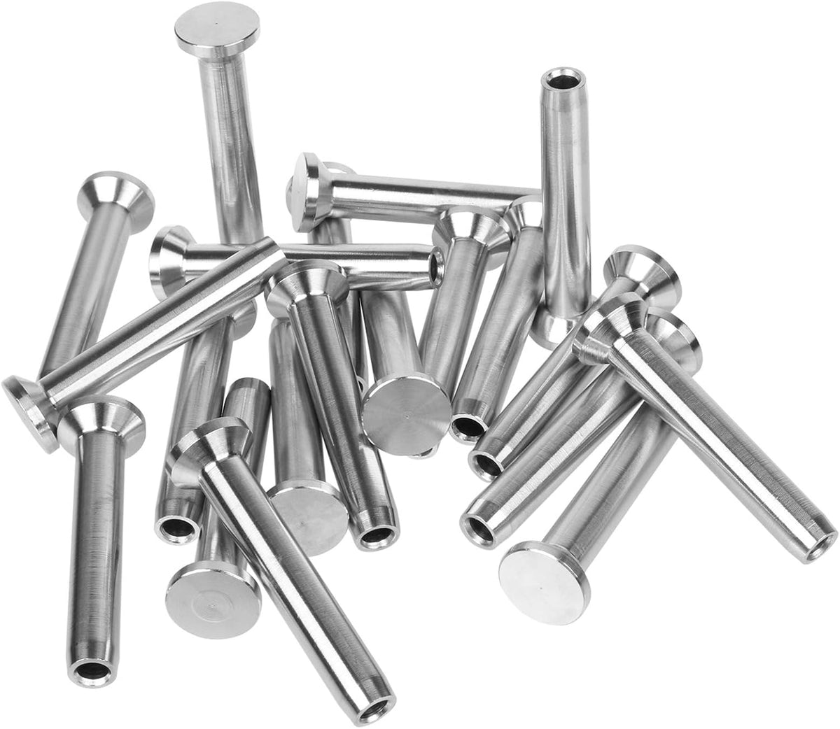 20 Pzas Puntas Acero Inox 3/16pulg para Barandilla Cable