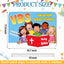 Set 3 letreros VBS 12x16pulg plástico corrugado azul y rojo