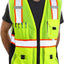 Chaleco reflectante amarillo ANSI clase 2 con bolsillos