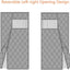Cortina térmica magnética puerta 48x82pulg lateral