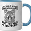 Taza Cerámica para Rescate de Perros Azul/Blanco