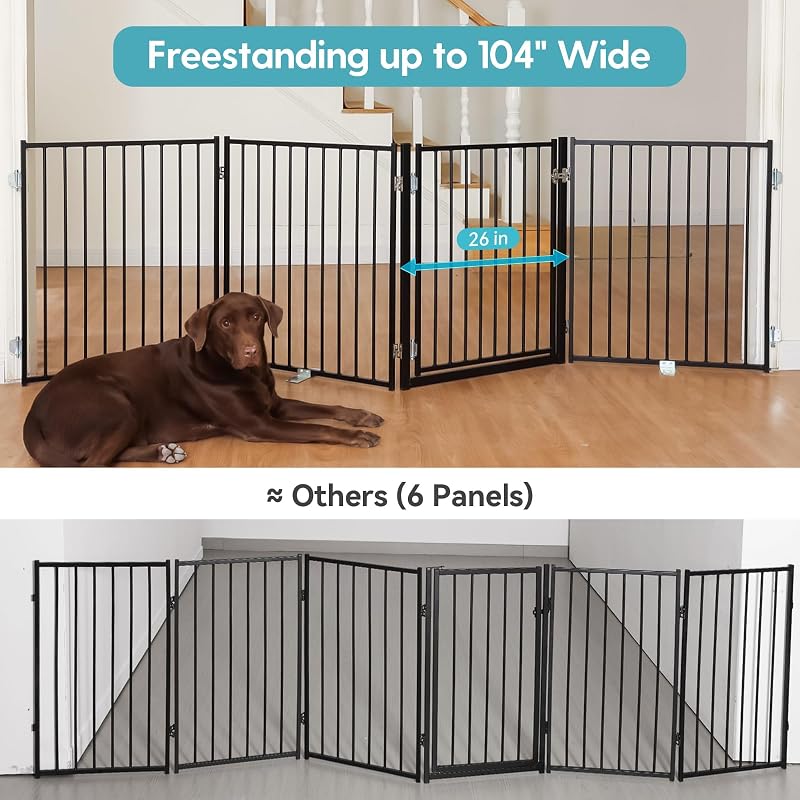 Barrera para perros puerta plegable 30pulg escaleras