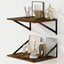 Estantes flotantes pared set 2 12" prof 16" ancho