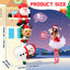 Decoración inflable Papá Noel 8" techo