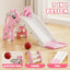 Set escalador tobogán 3en1 para niños 1-3 años color rosa