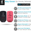 Funda silicona llavero Honda Accord Civic CR-V 2pzas negro rosa