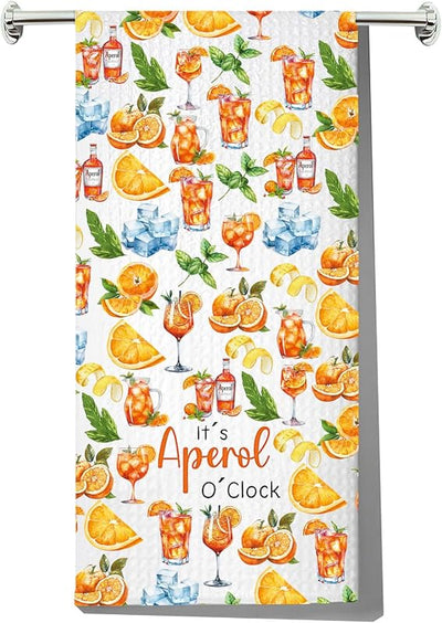 Toalla cocina temática Aperol Spritz regalo