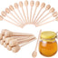 50 Palitos Miel Madera 6pulg Agitador Mini Regalo Boda