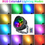 Lámpara LED RGBW jardín patio control remoto impermeable