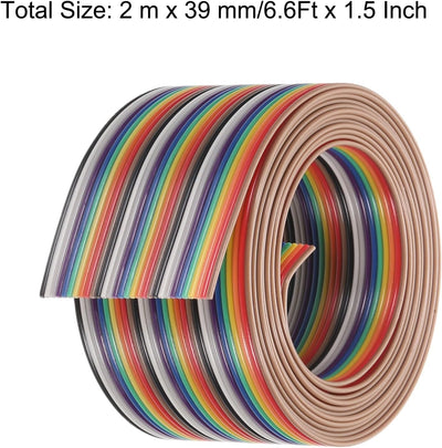 Cable cinta arco iris 30 pines 6.6ft 0.050pulg para electrónica