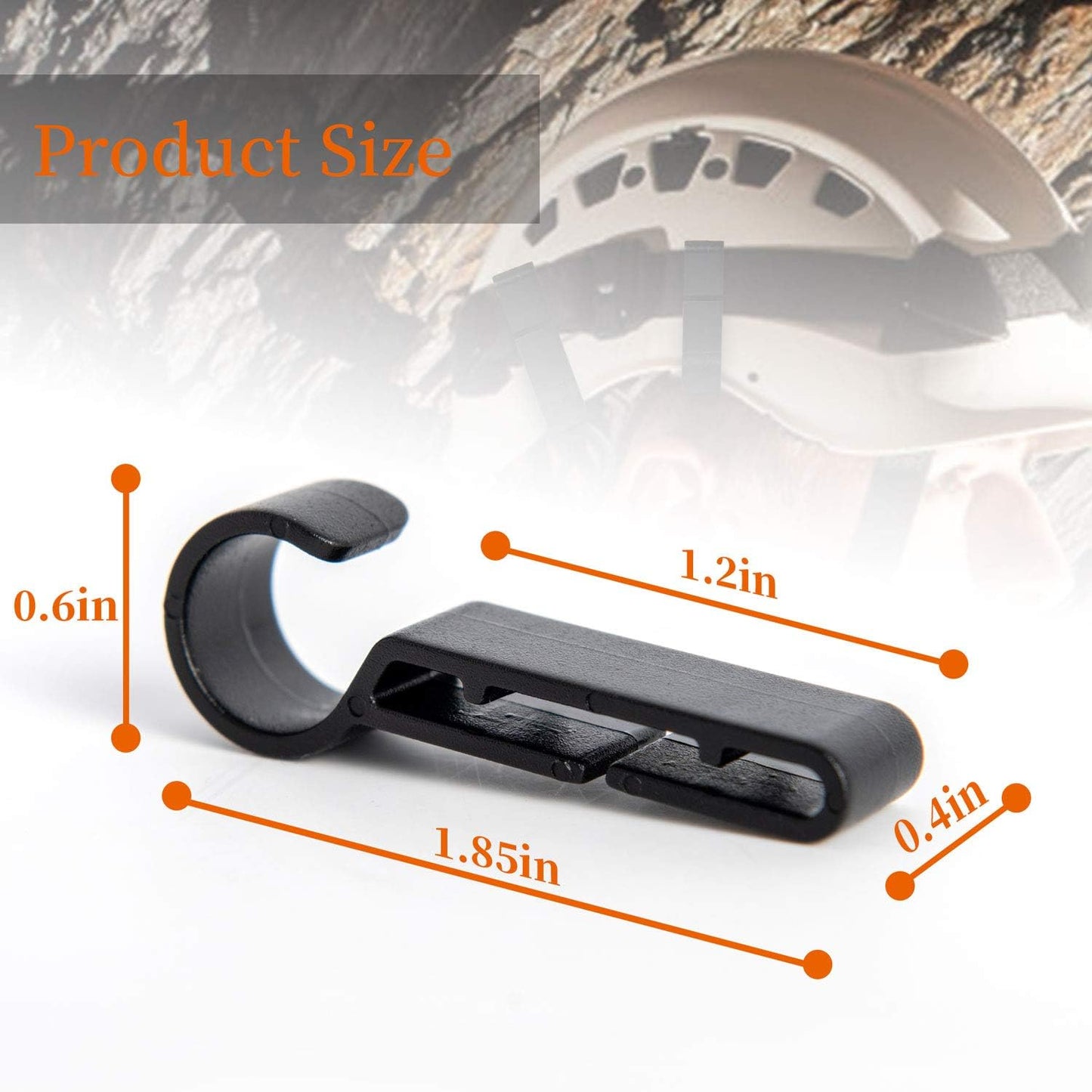 Clips faro con gancho para casco duro