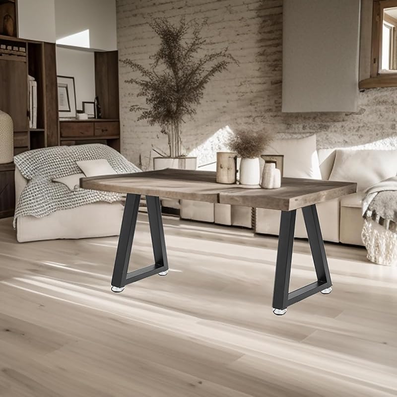 2 Pzas patas metal trapezoidales 19" para mesas
