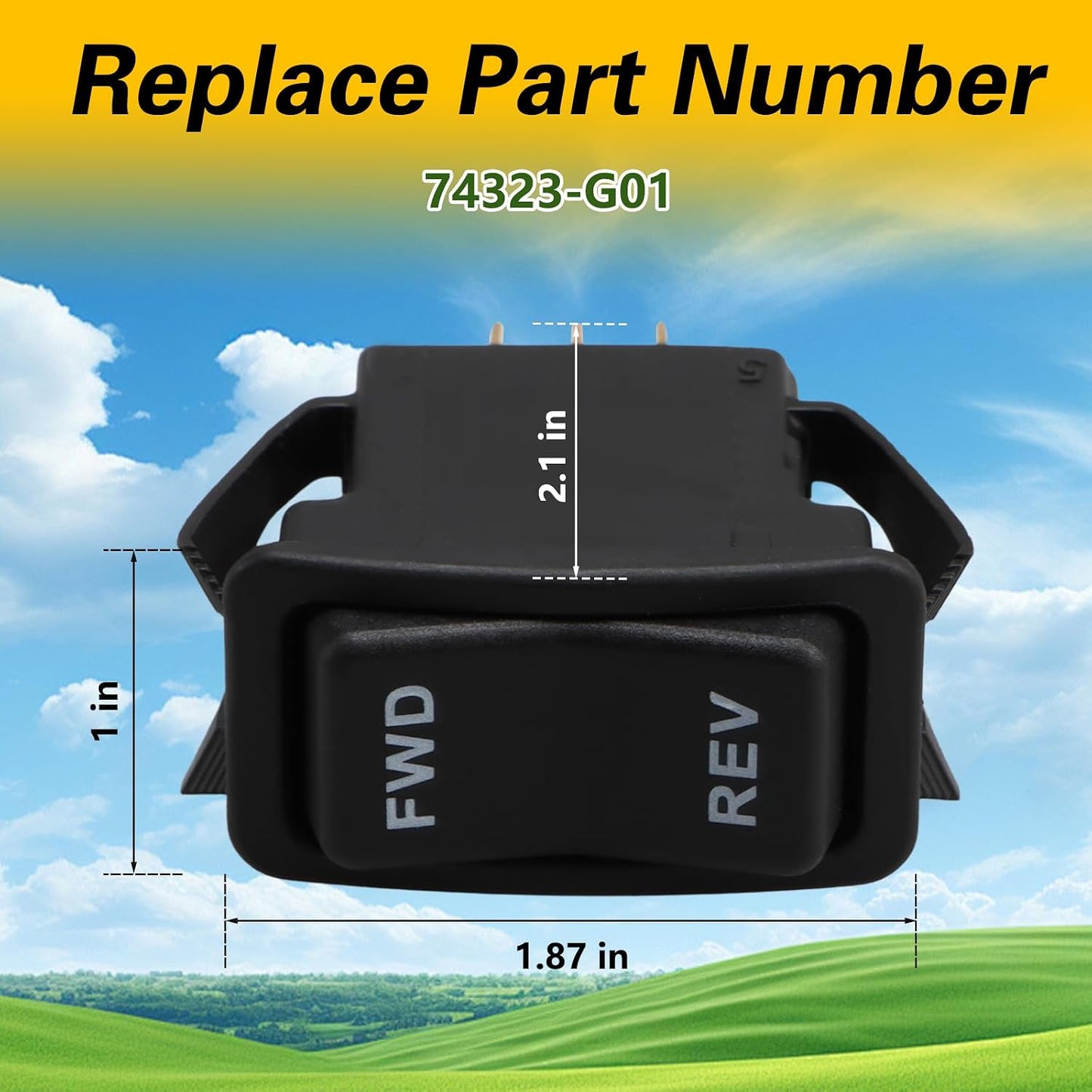 Interruptor basculante comp Ezgo Txt Pds 2003-up 4/6 pasajeros
