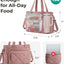 Bolsa almuerzo mujer aislada múltiples bolsillos hinchable